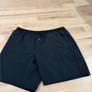 Puma Men's Black Elastic-Waist Performance Shorts